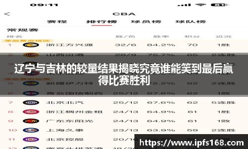 辽宁与吉林的较量结果揭晓究竟谁能笑到最后赢得比赛胜利